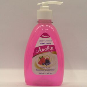 Jabón de glicerina 340 cc variedad c/valvula x caja 25 uni.